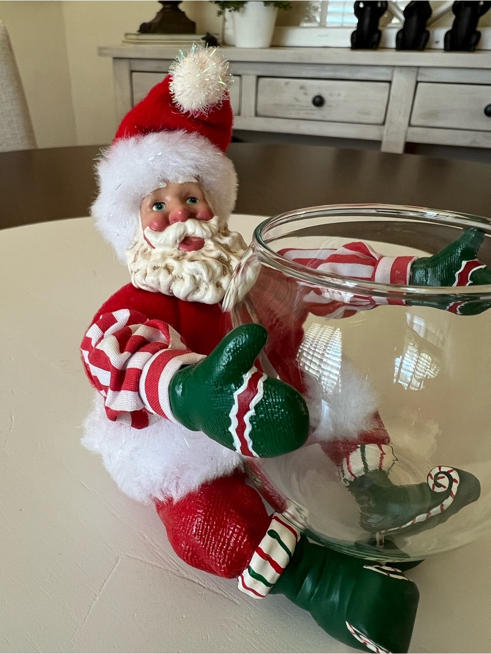 2001 Possible Dreams Santa Candle Holder #29028